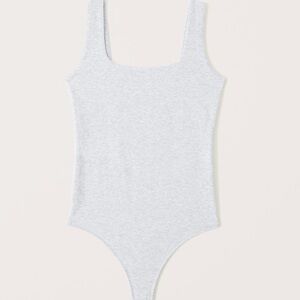 Abercrombie Cotton-Blend Seamless Fabric Tank Bodysuit Soft Collection L